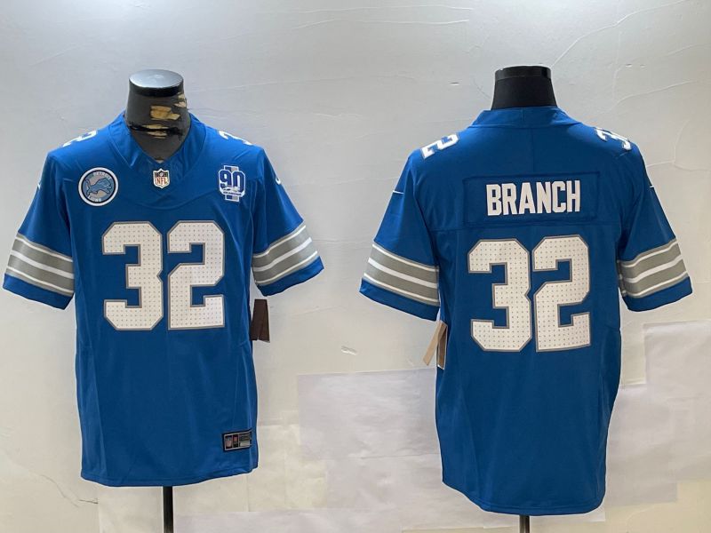 Men Detroit Lions #32 Branch Blue three generations 2024 Nike Limited NFL Jersey style 4->->